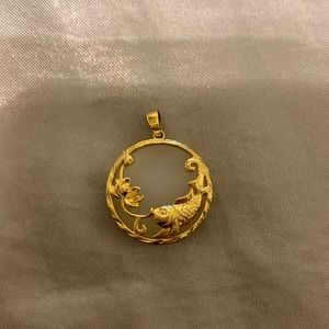 Koi Fish Crystal Pendant